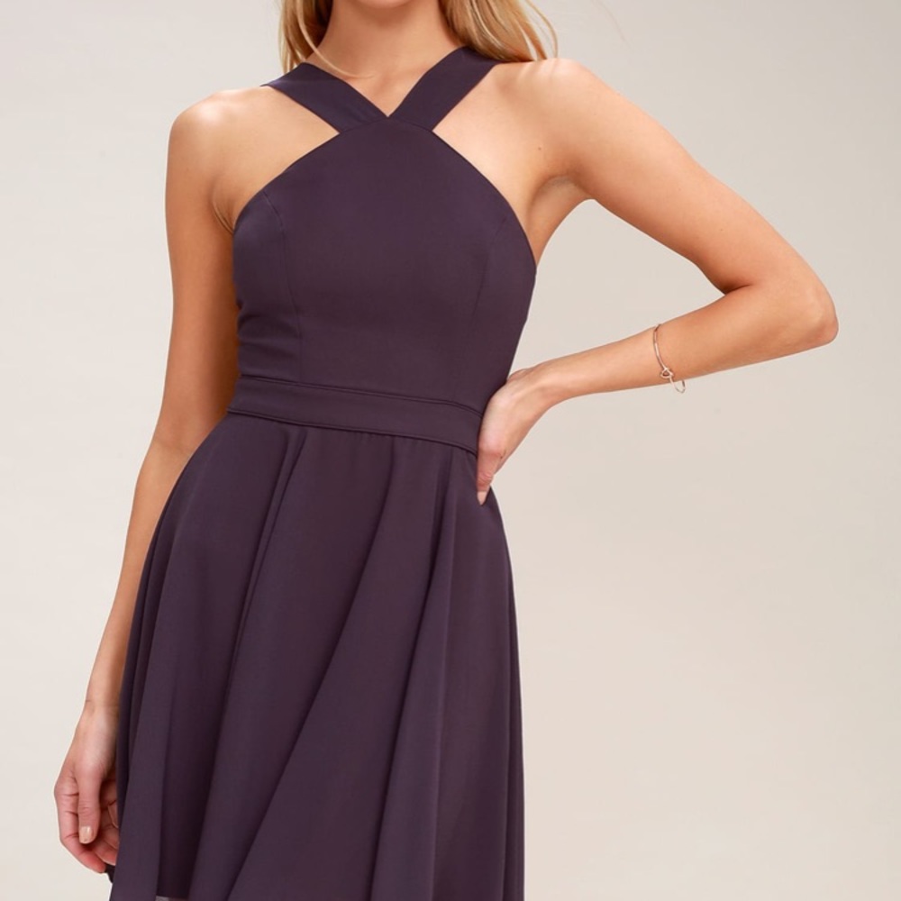 Lulus purple dress in medium. (NWOT)